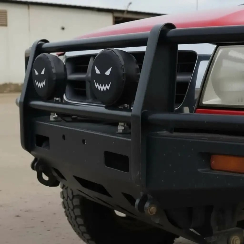 Off Road Led Sis Lamba Kılıfı - Gülen Yüz